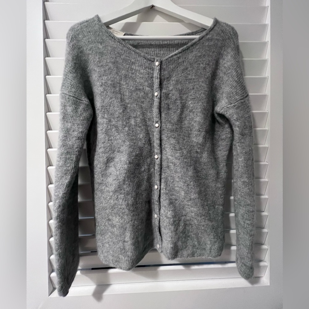 Sezane Gaspard Cardigan (Grey)